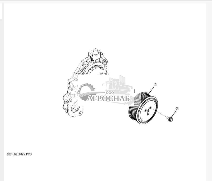2001 Шкив водяного насоса 